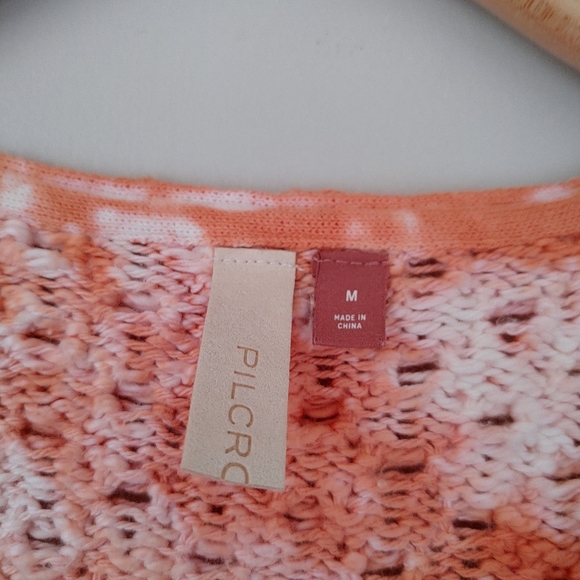 Anthropologie Pilcro Christian V-Neck Sweater Knit Size Medium Tie Dye - Picture 16 of 16